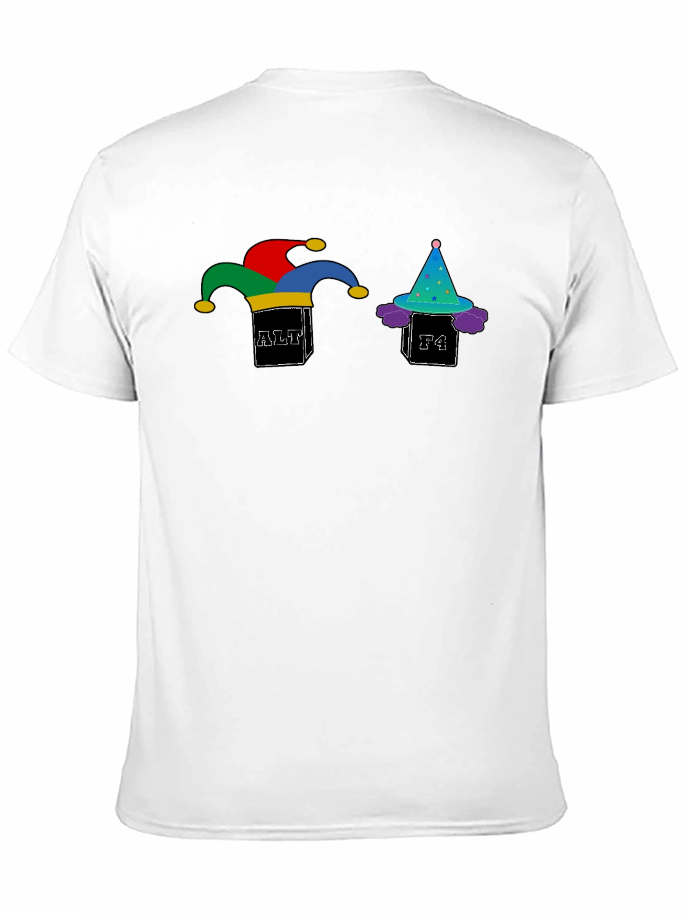 Alt+F4 Jester Graphic T-Shirt - Black