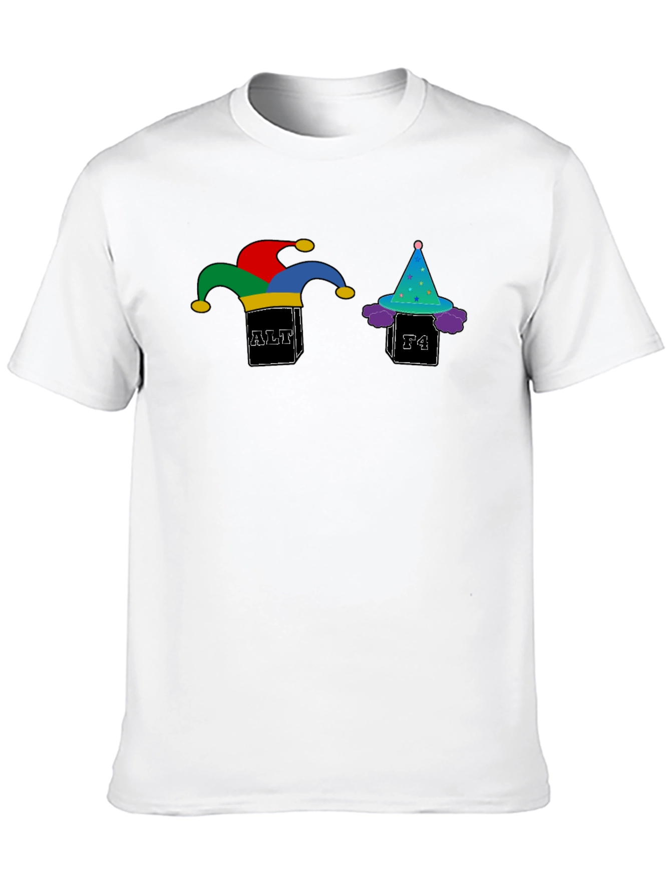 Alt+F4 Jester Graphic T-Shirt - Black