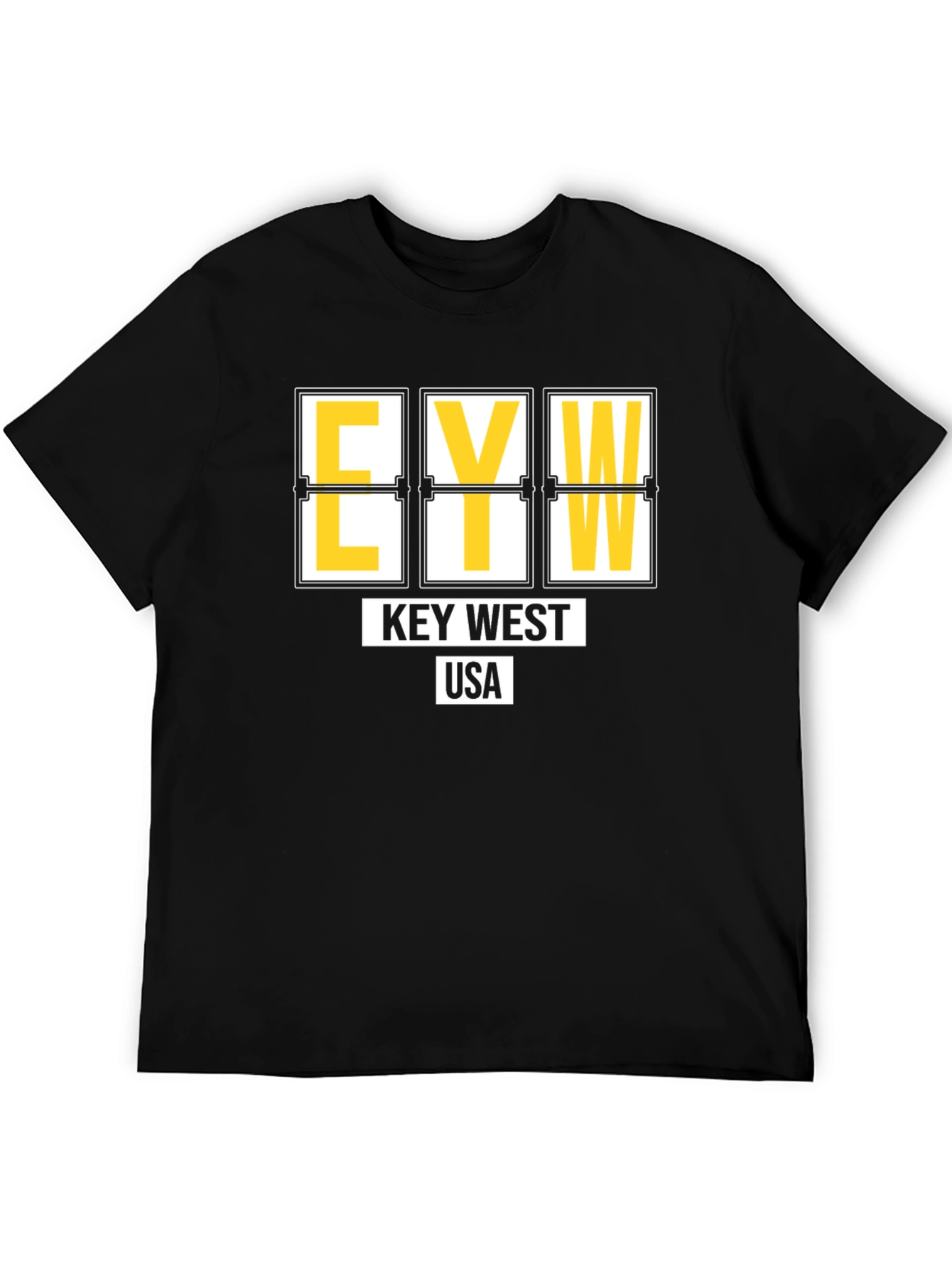 Key West Airport Code T-Shirt - Black