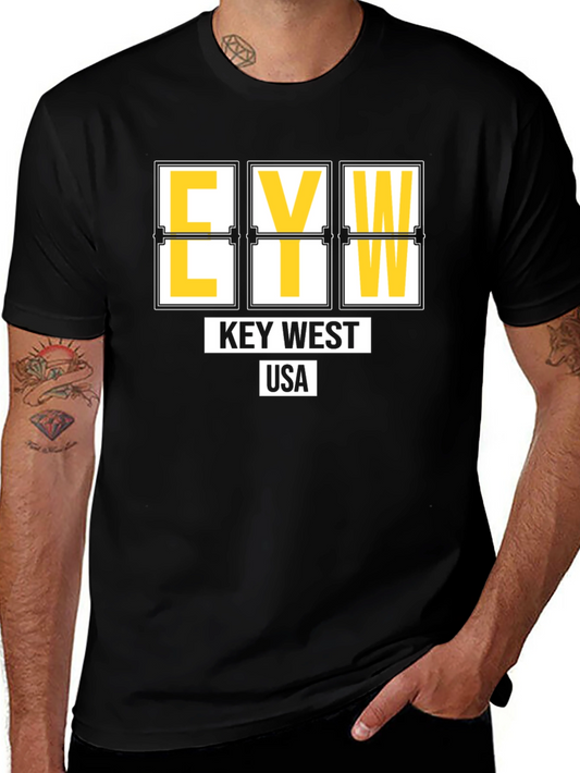 Key West Airport Code T-Shirt - Black