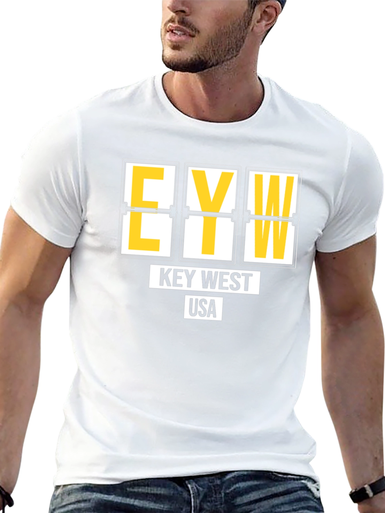 Key West Airport Code T-Shirt - Black