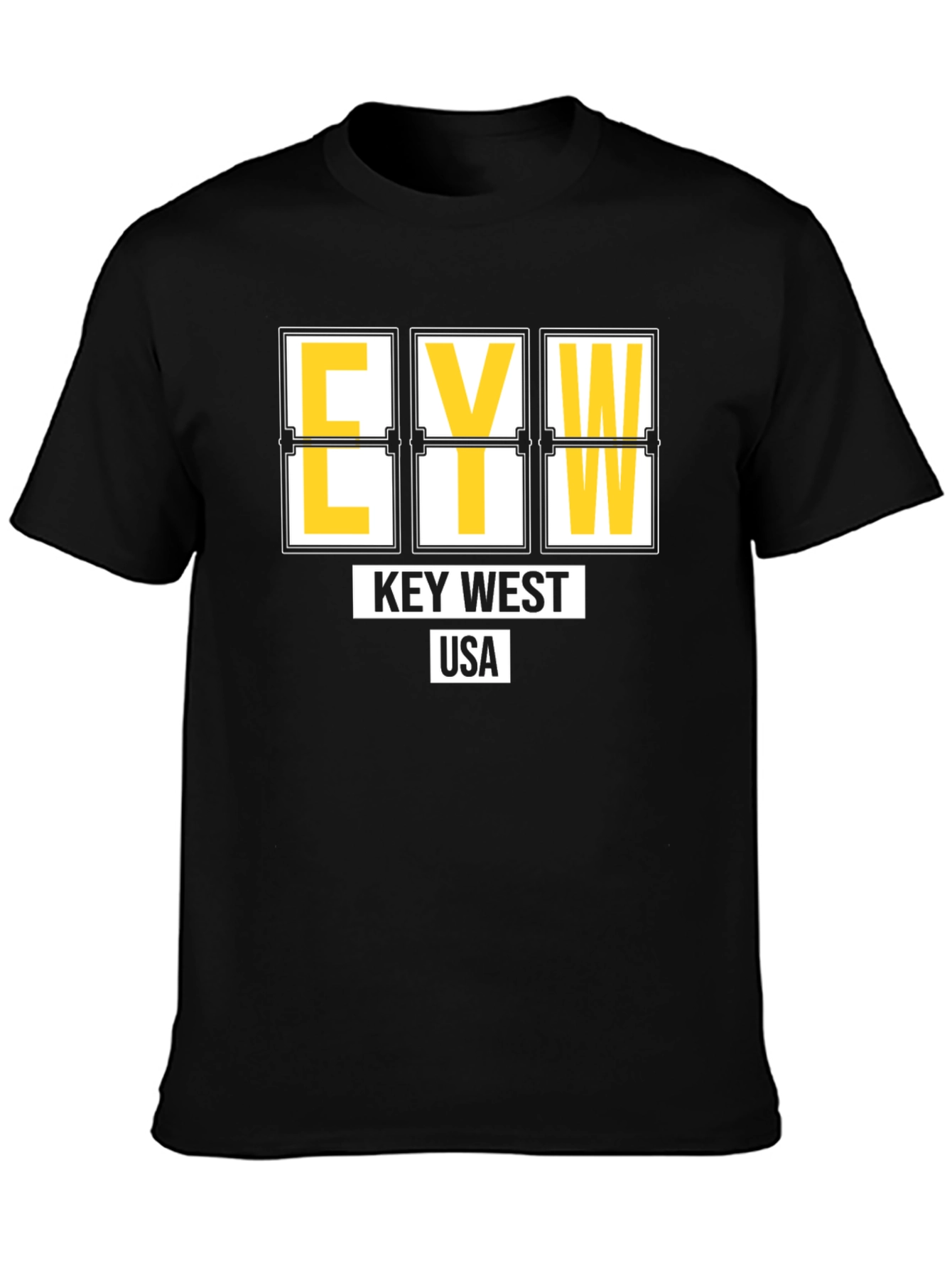 Key West Airport Code T-Shirt - Black