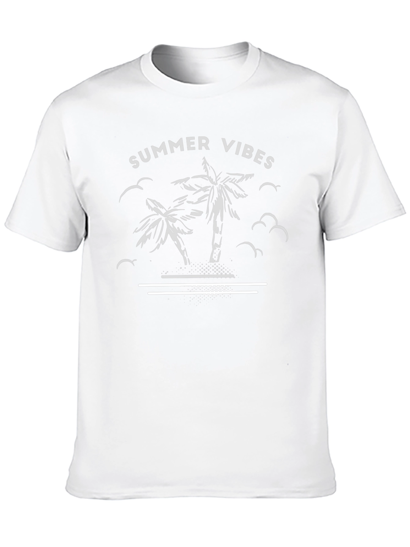 Summer Vibes Palm Tree Graphic T-Shirt