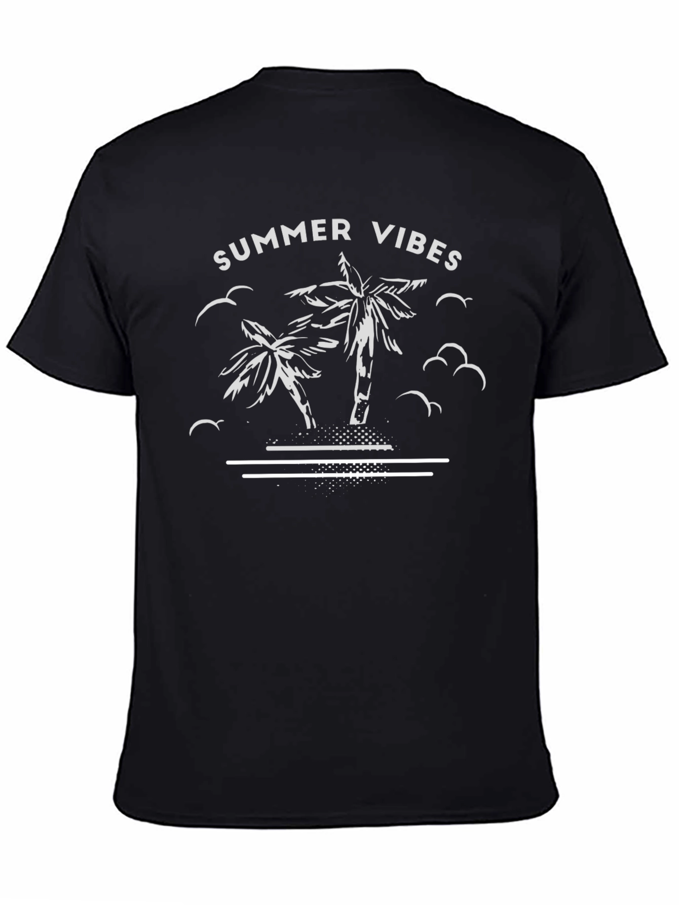 Summer Vibes Palm Tree Graphic T-Shirt