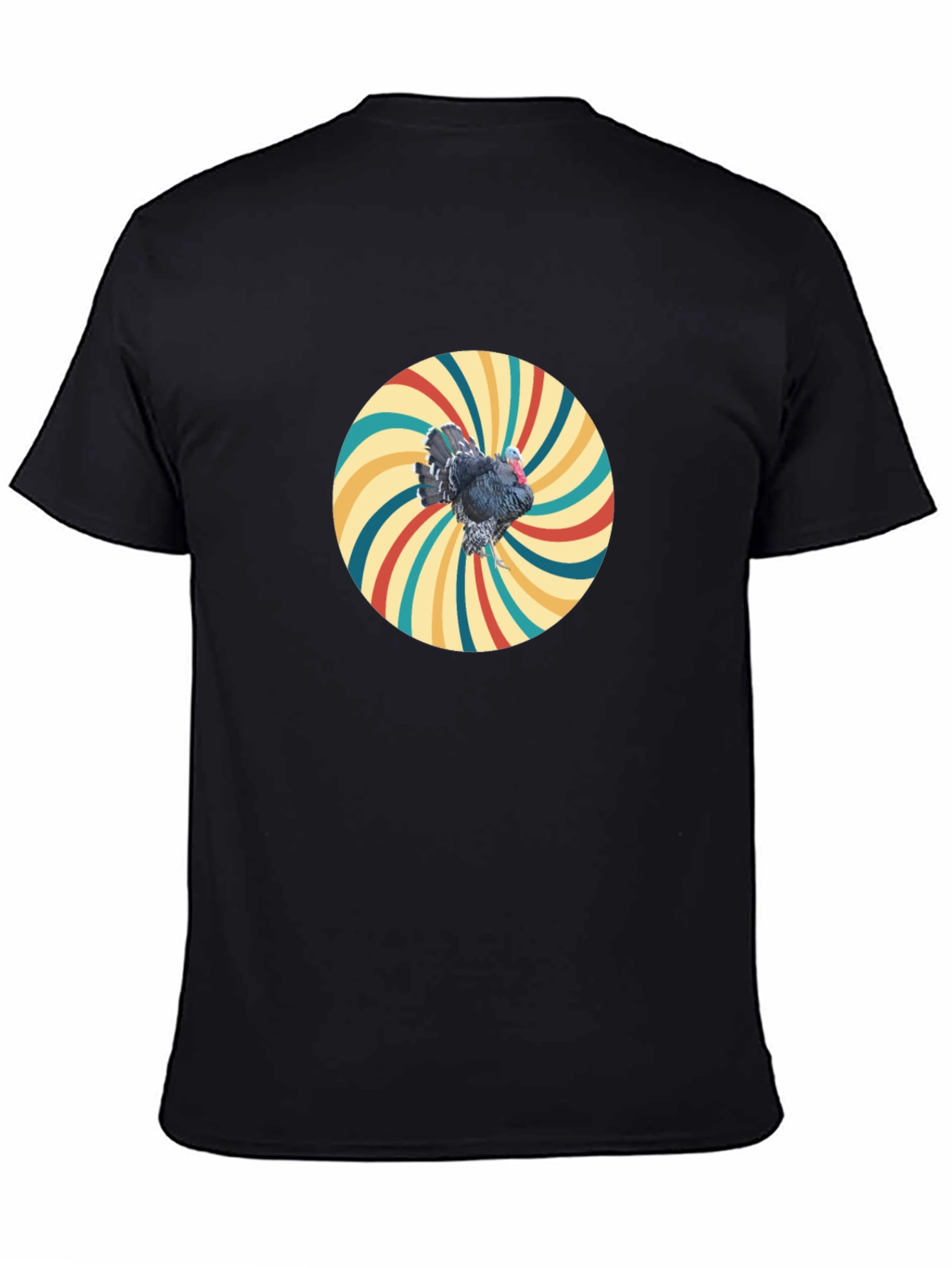 Retro Turkey Graphic Tee - Cool Bird Design
