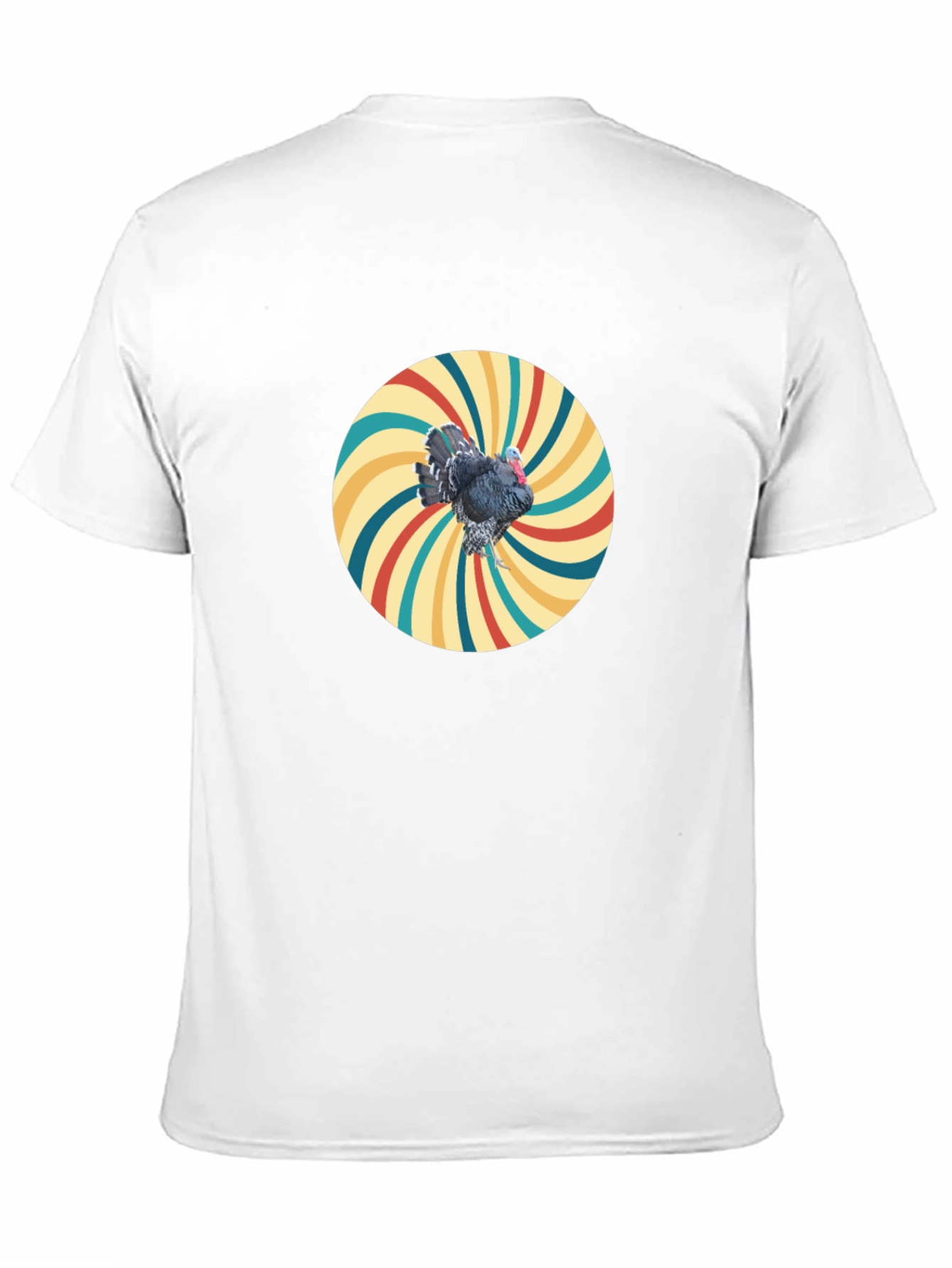 Retro Turkey Graphic Tee - Cool Bird Design