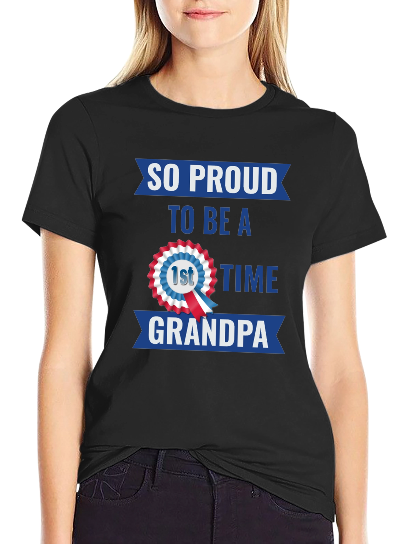 Proud First Time Grandpa Graphic Tee