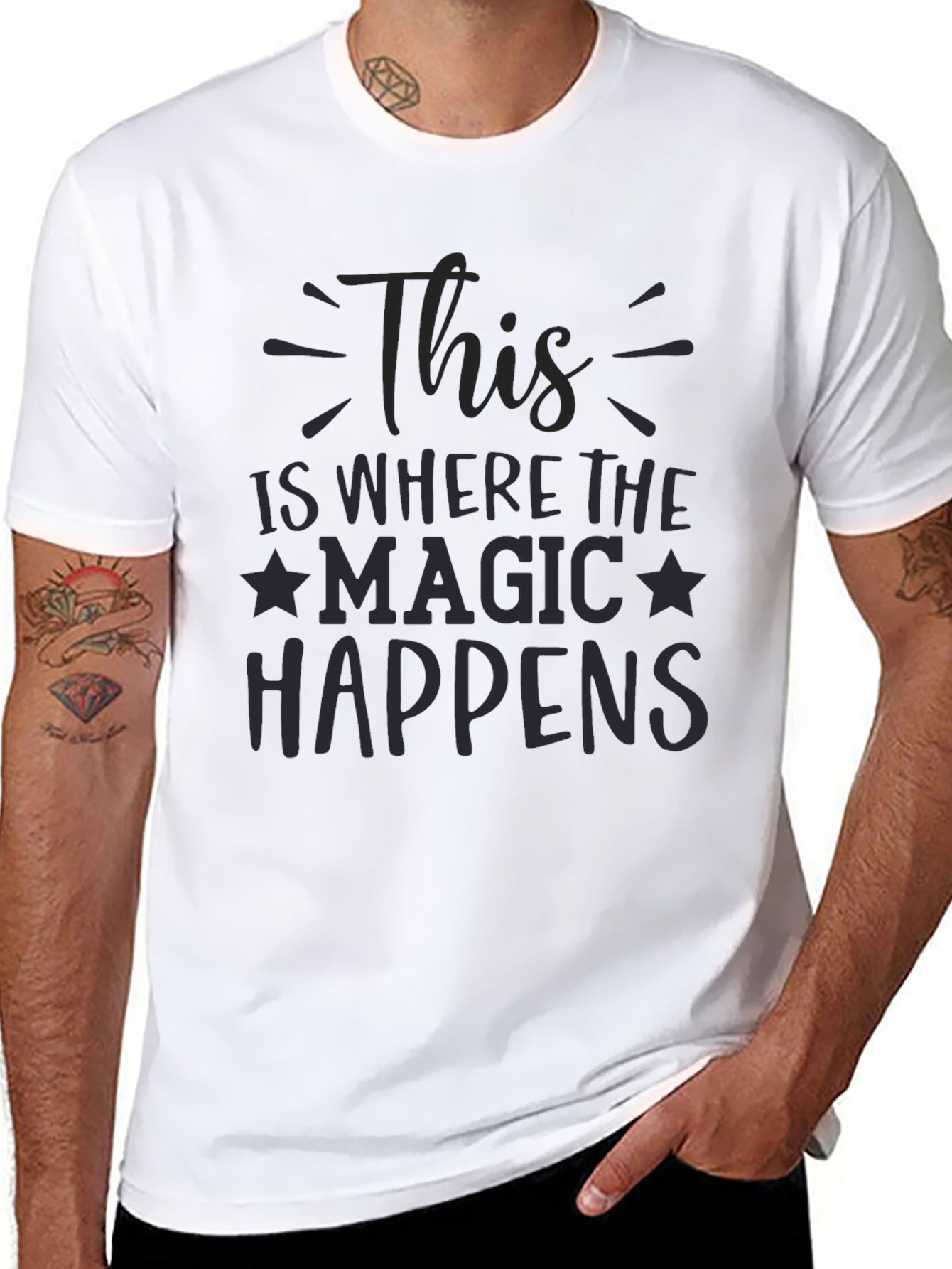Magic Happens Black T-Shirt