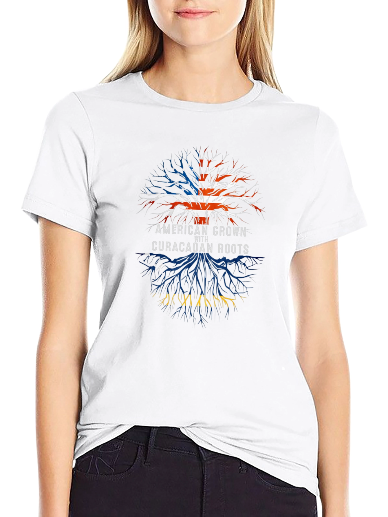 American Grown with Curaçaoan Roots Tee