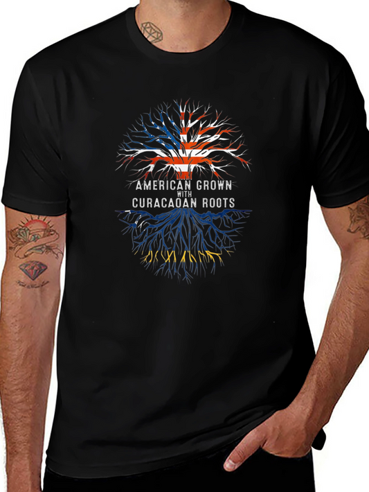 American Grown with Curaçaoan Roots Tee