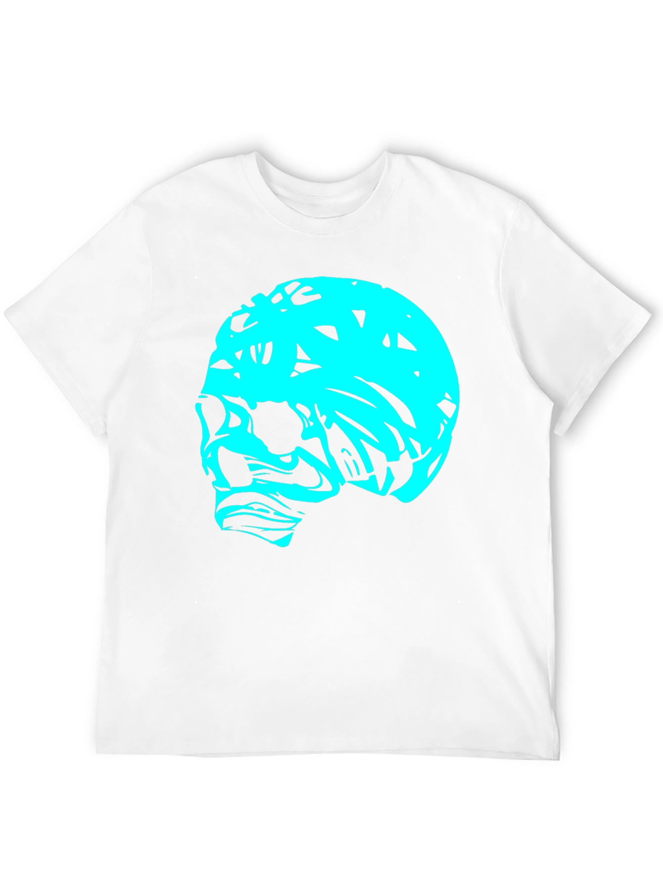 Edgy Skull Graphic Tee - Black Cotton T-Shirt