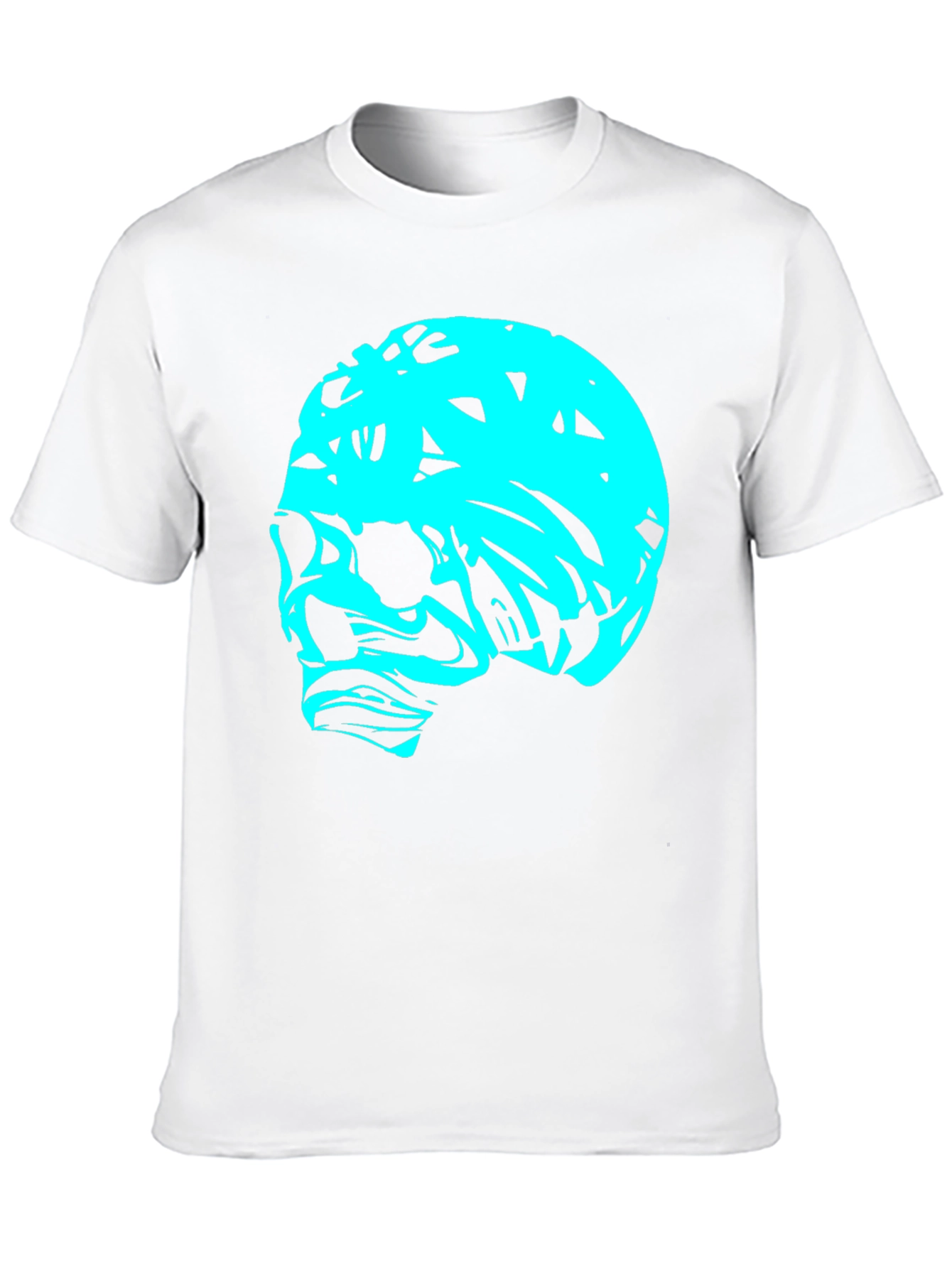 Edgy Skull Graphic Tee - Black Cotton T-Shirt