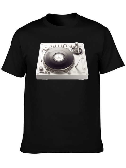 DJ Turntable Graphic Tee - Music Lovers T-Shirt