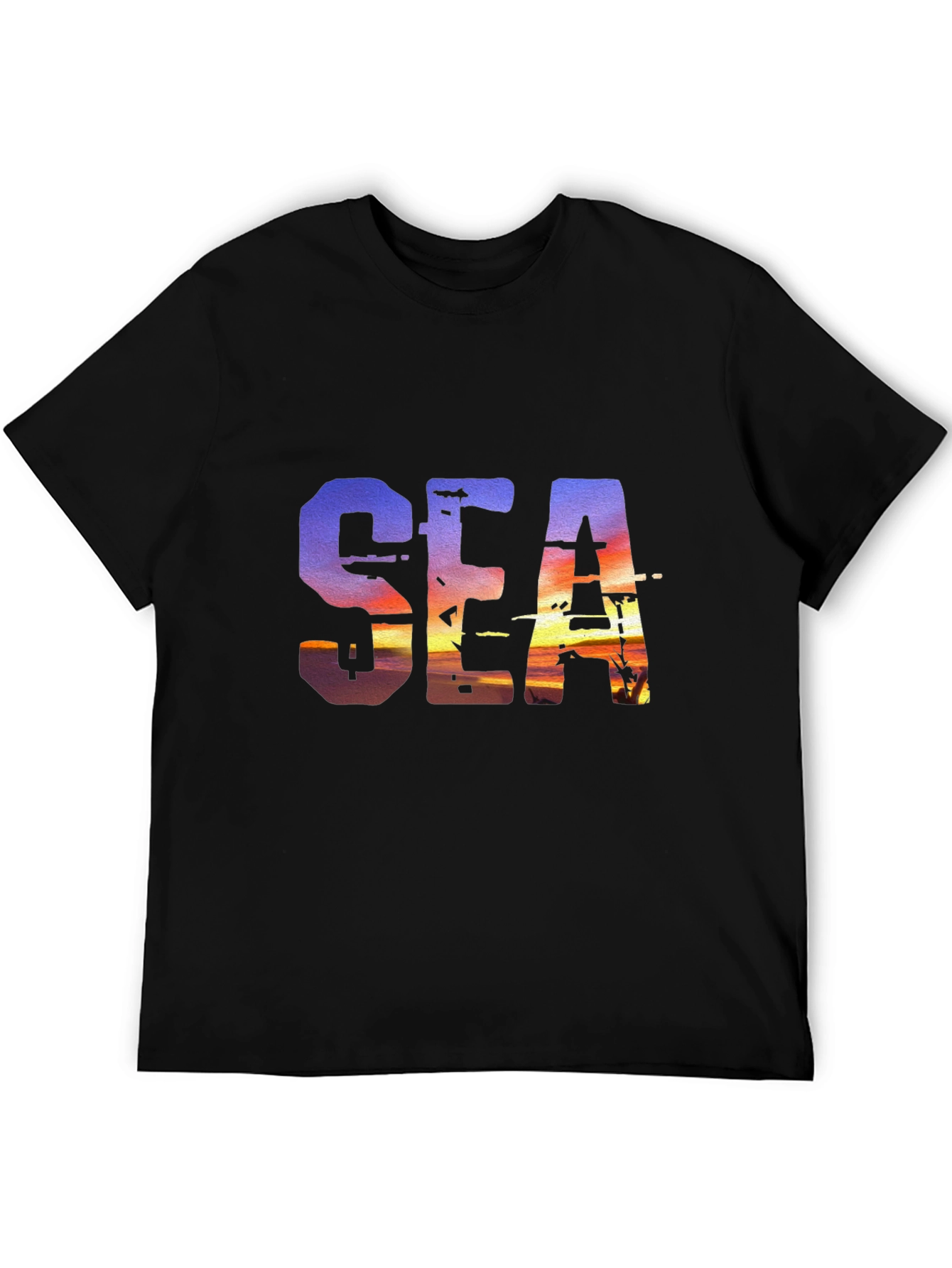 Sunset Sea Graphic T-Shirt - Unique Design