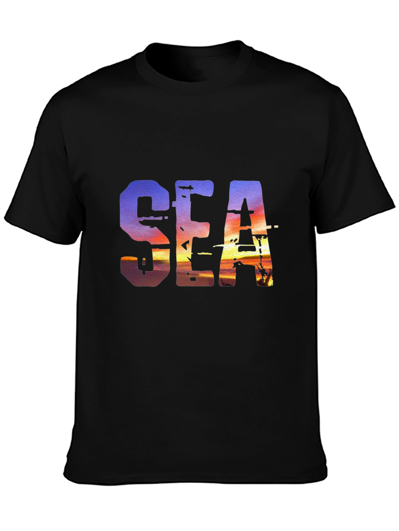 Sunset Sea Graphic T-Shirt - Unique Design