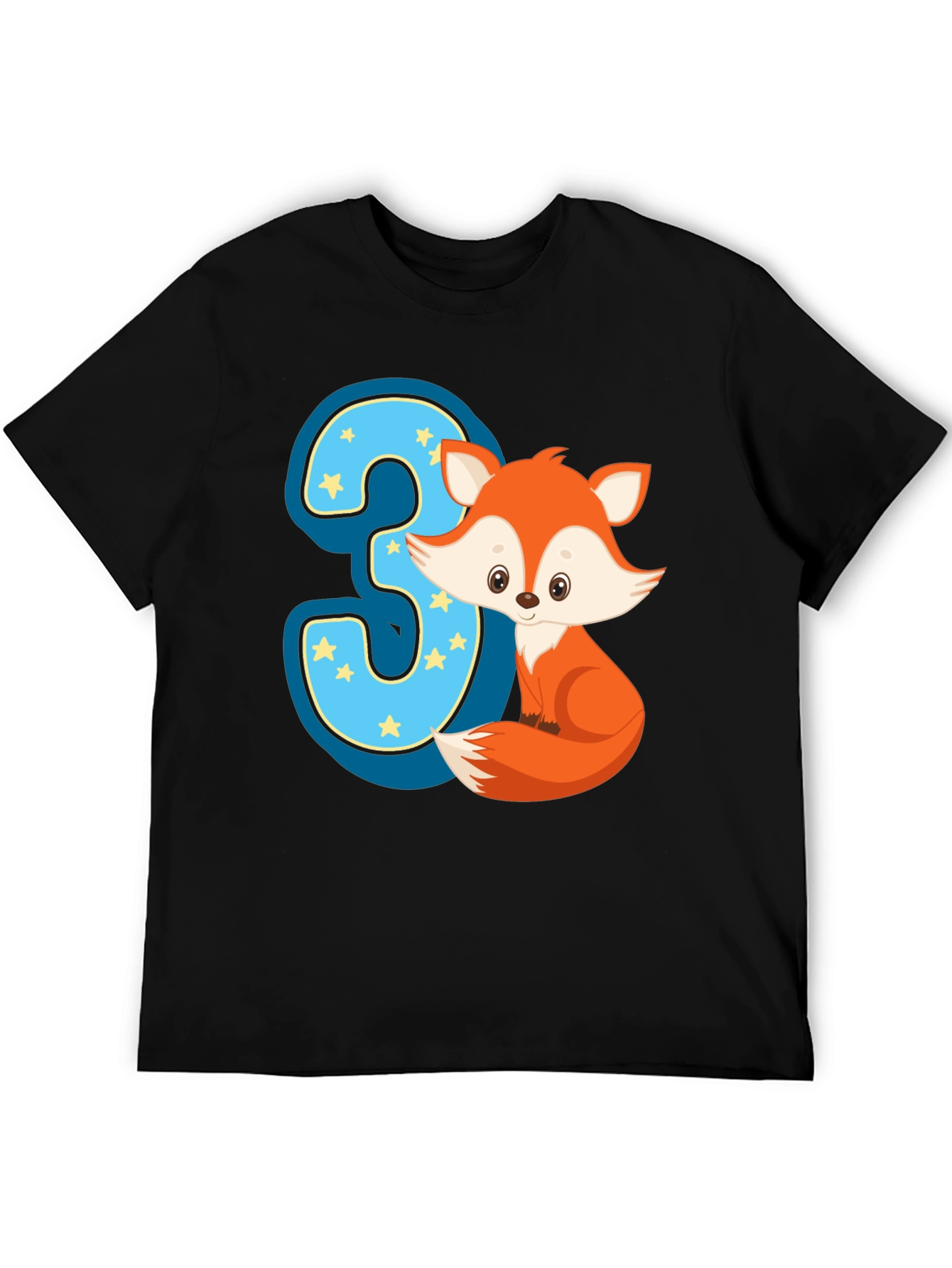 Cute Fox 3rd Birthday T-Shirt