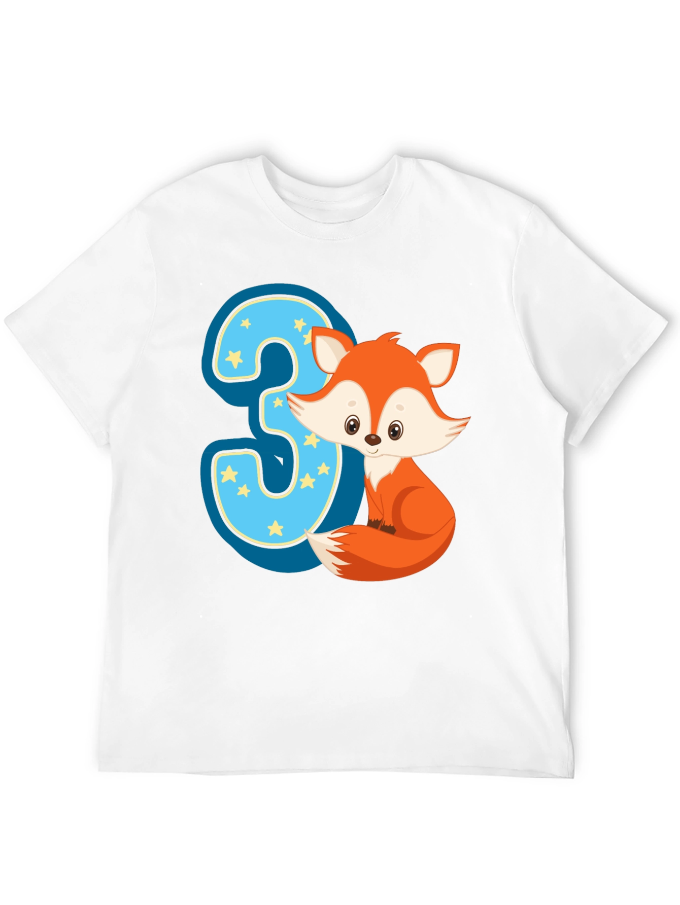 Cute Fox 3rd Birthday T-Shirt