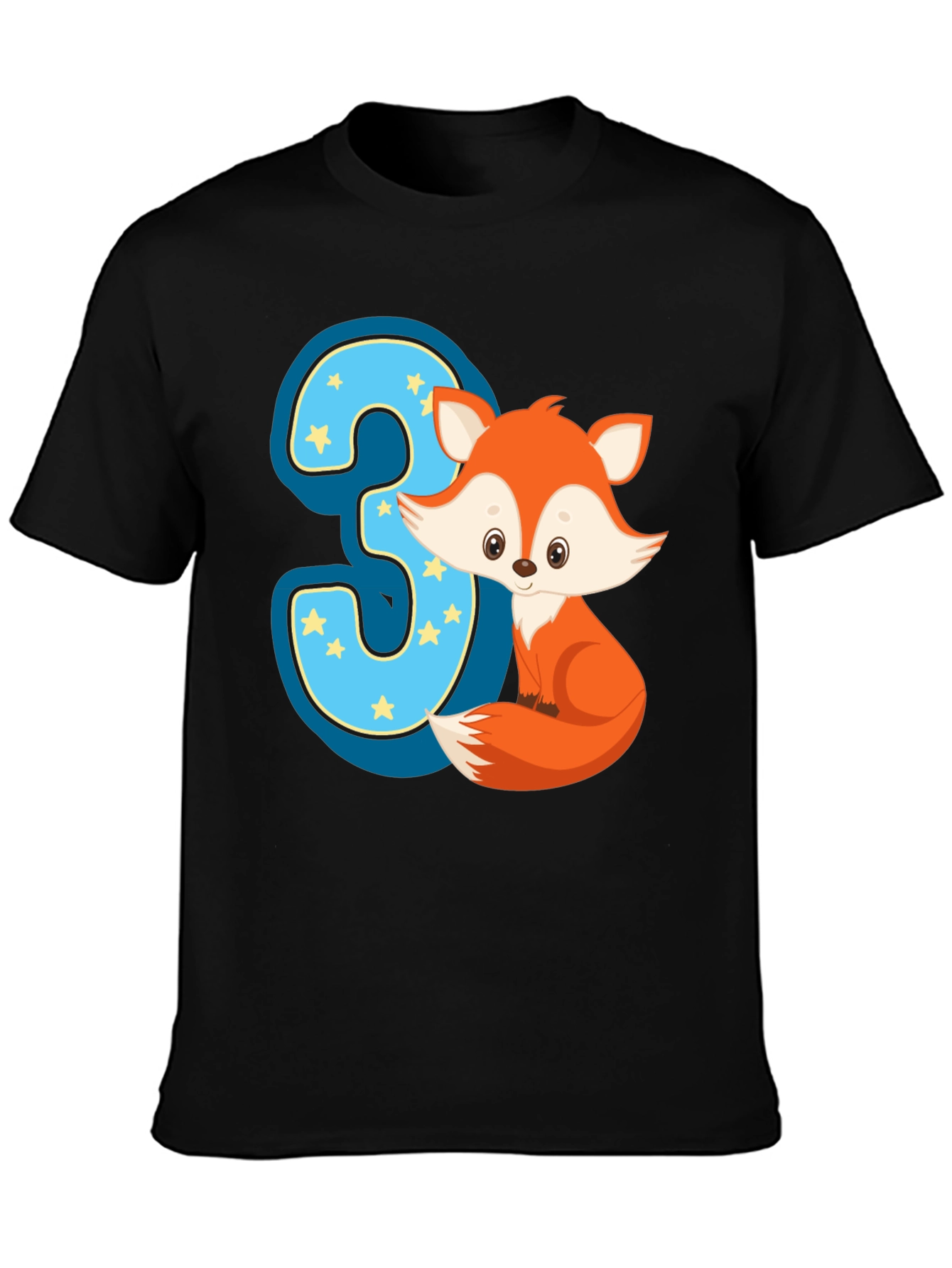 Cute Fox 3rd Birthday T-Shirt