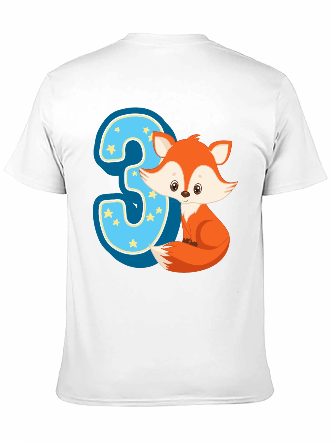 Cute Fox 3rd Birthday T-Shirt