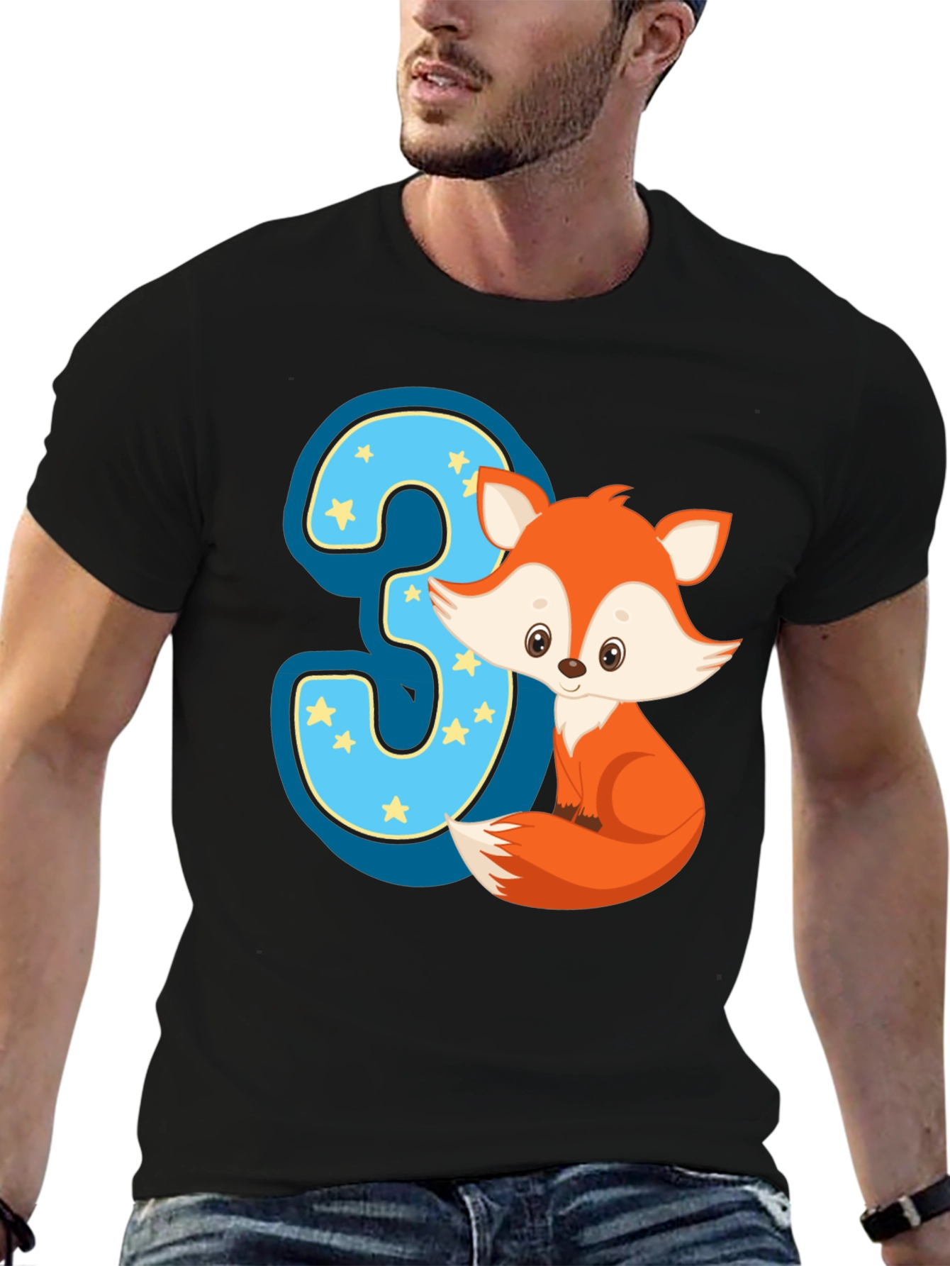 Cute Fox 3rd Birthday T-Shirt