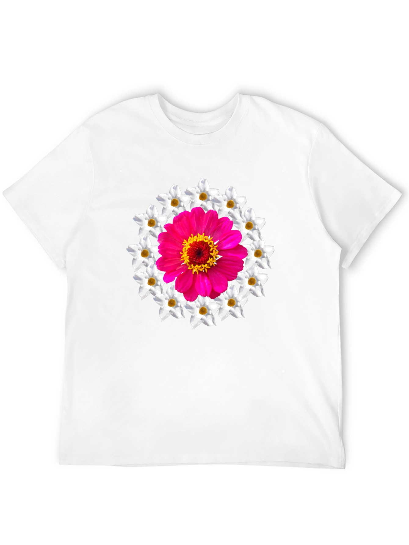 Floral Medallion Graphic Tee - Black