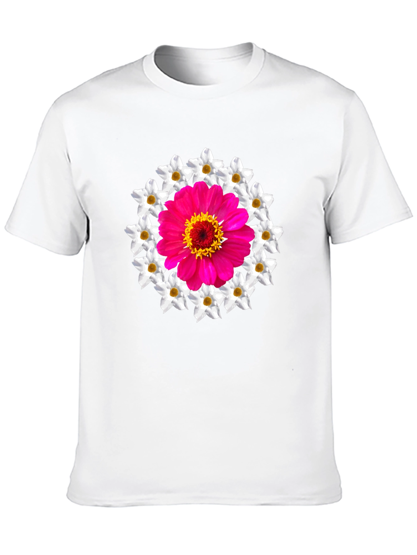 Floral Medallion Graphic Tee - Black