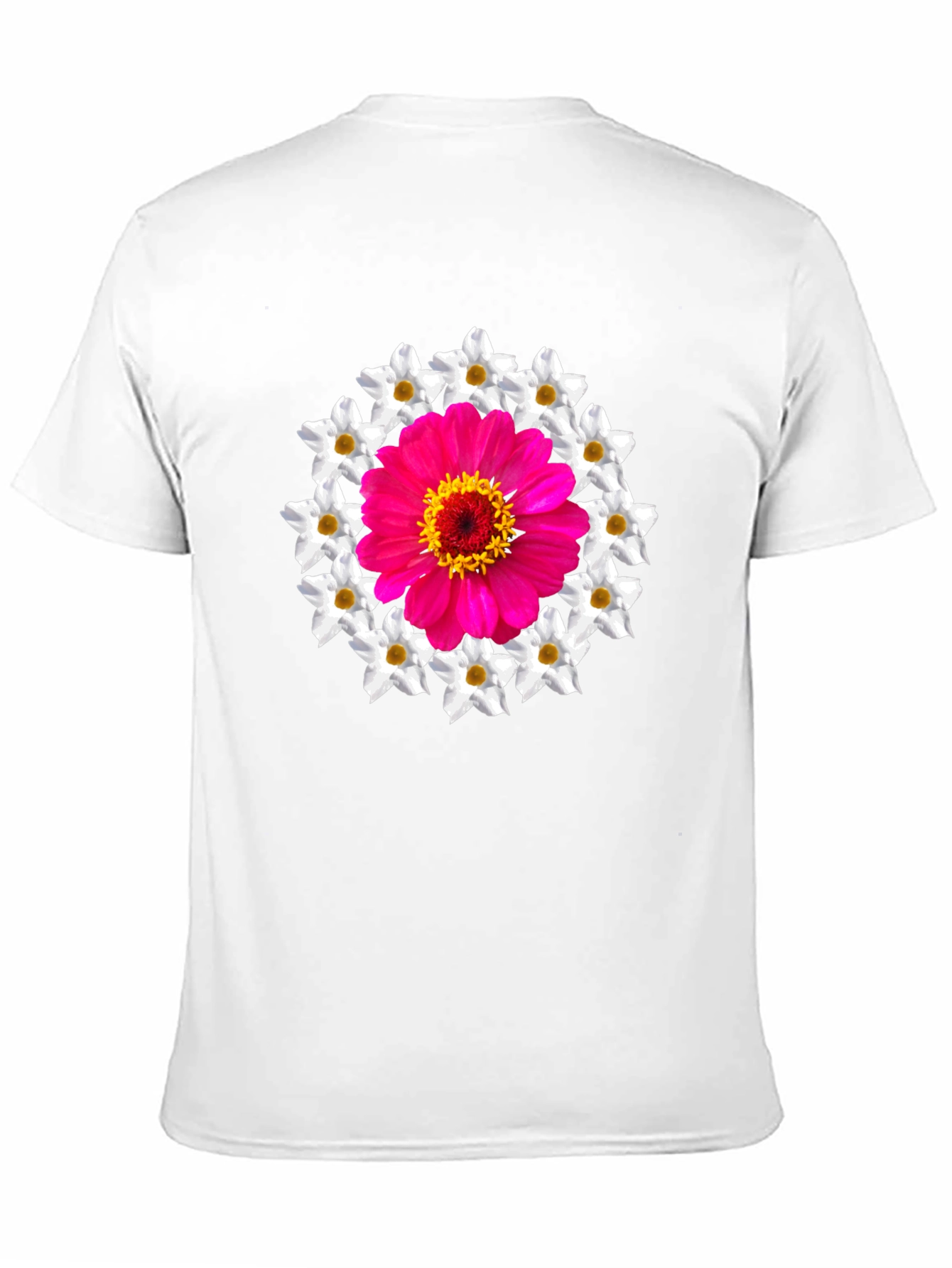 Floral Medallion Graphic Tee - Black