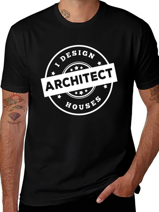 I Design Architect Houses - Black T-Shirt