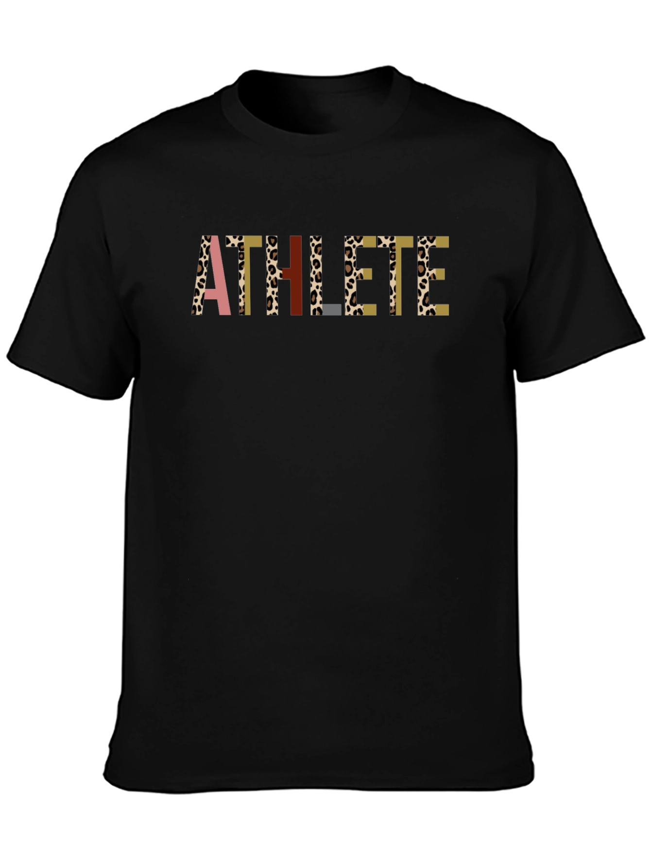 Athlete Graphic Tee - Stylish Black T-Shirt