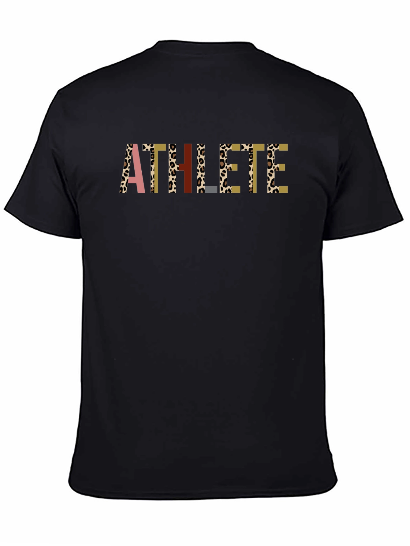 Athlete Graphic Tee - Stylish Black T-Shirt