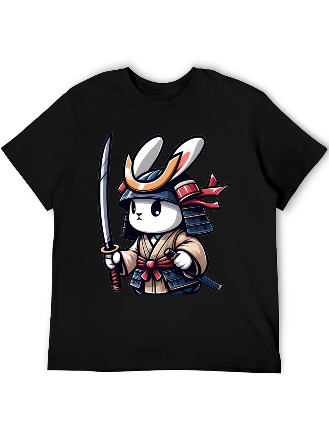 Samurai Rabbit Graphic T-Shirt - Unique Design
