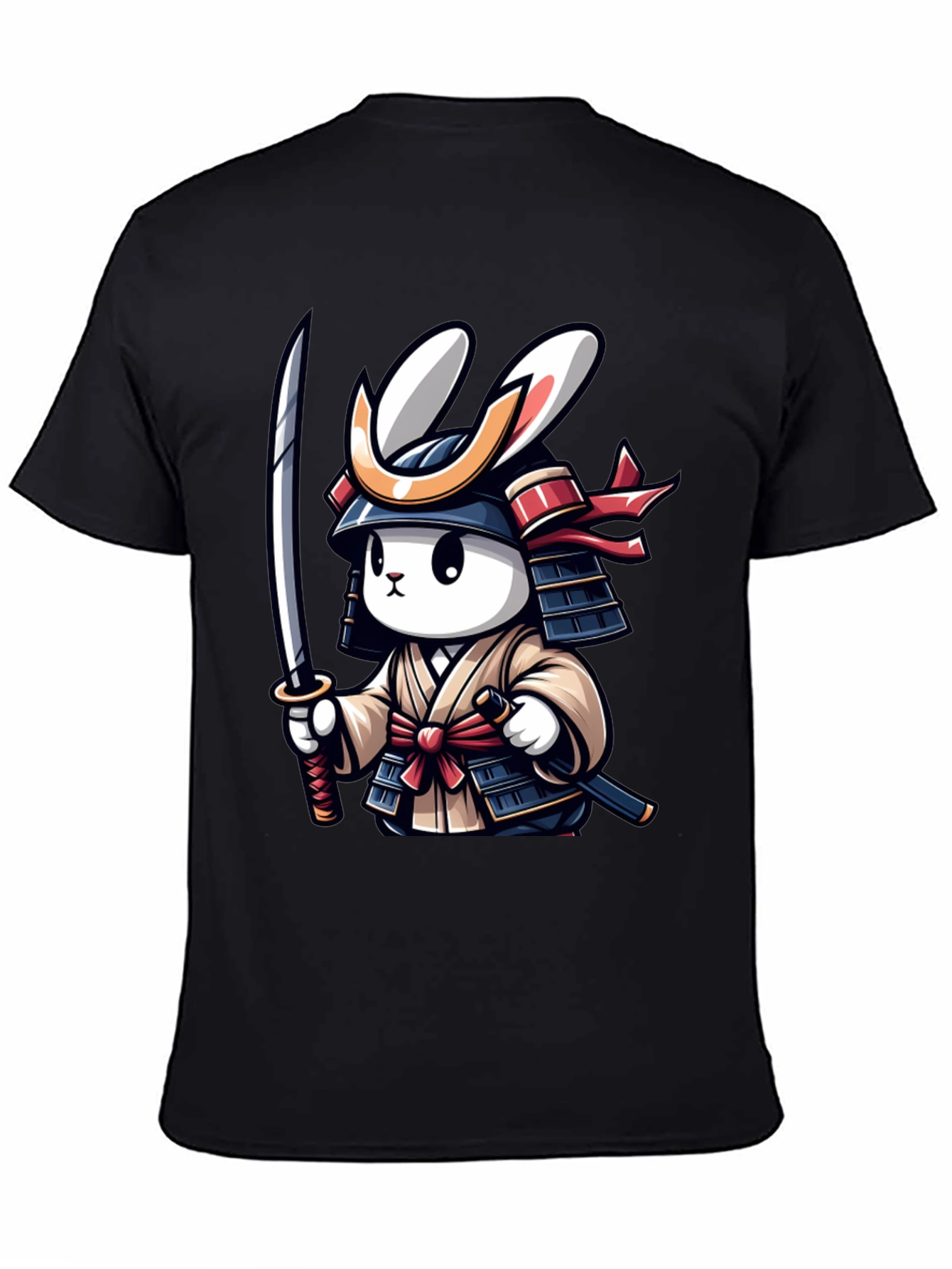 Samurai Rabbit Graphic T-Shirt - Unique Design