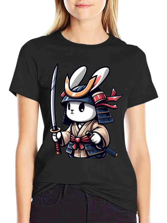 Samurai Rabbit Graphic T-Shirt - Unique Design