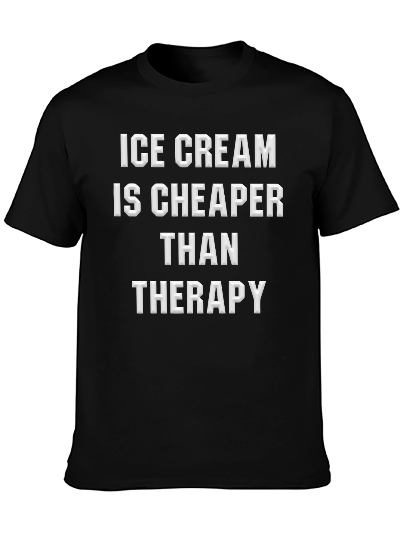 Ice Cream Cheaper Than Therapy Graphic Tee