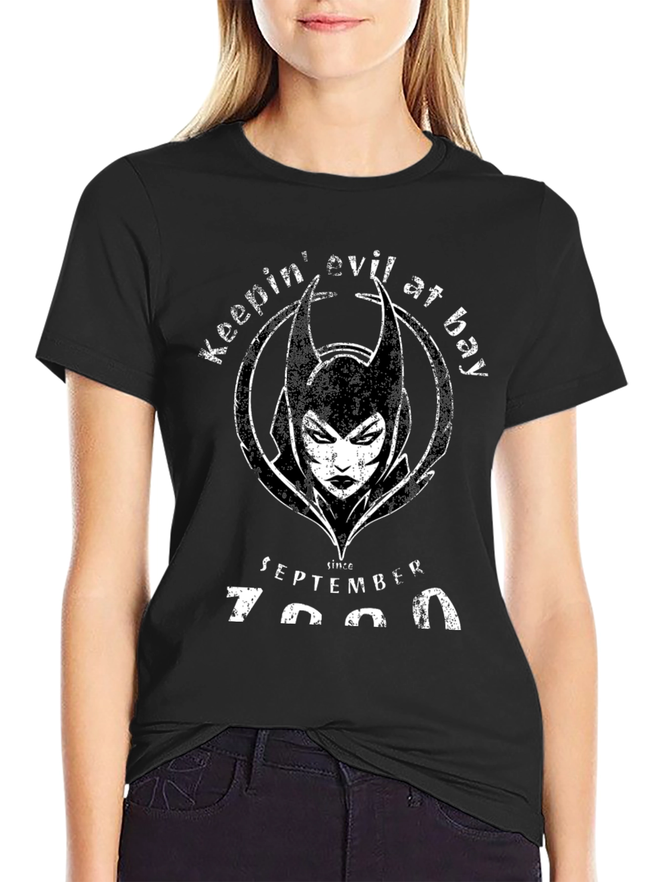 Keepin Evil at Bay Black T-Shirt