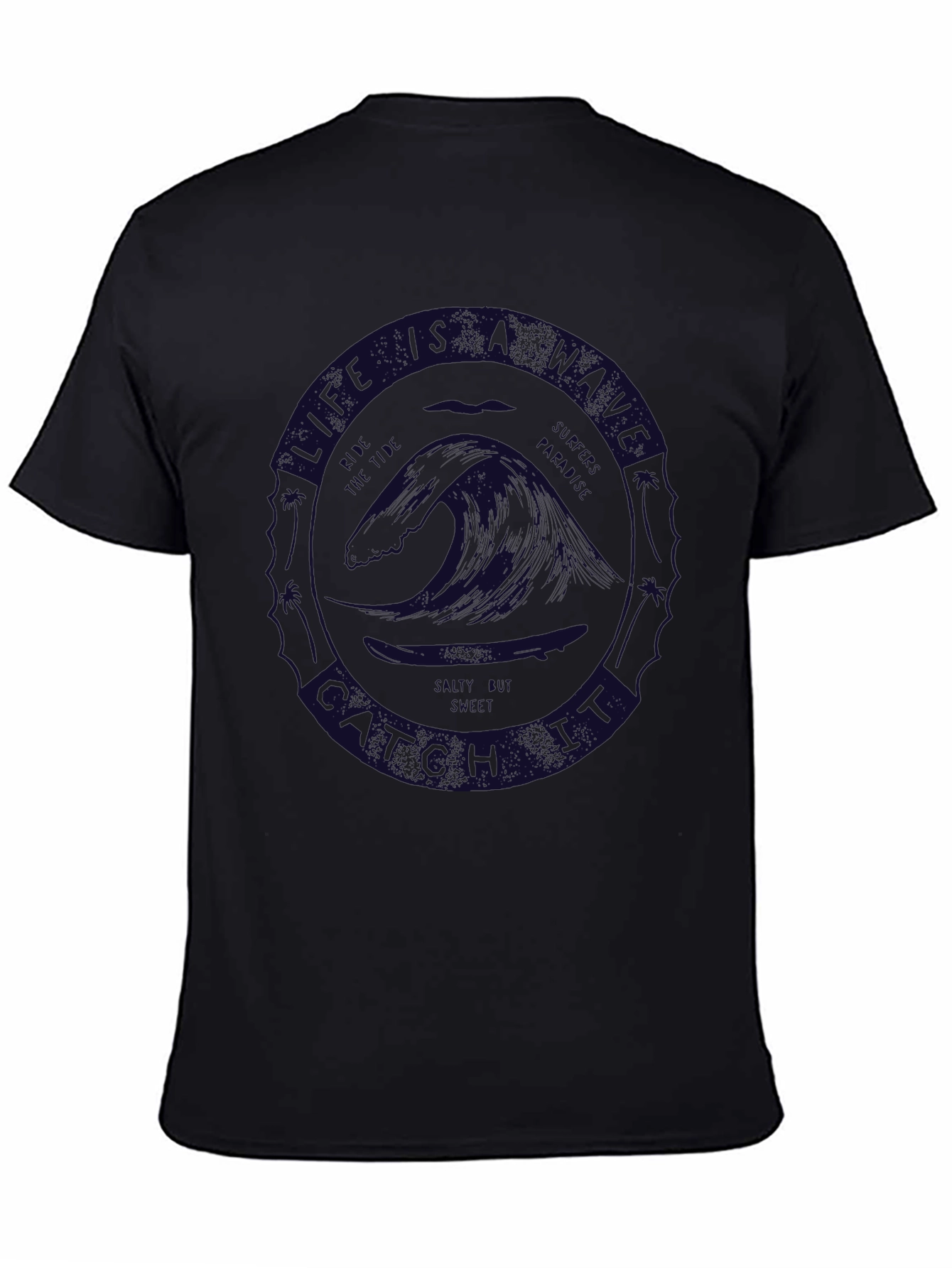 Life is a Beach T-Shirt Graphic Crew Neck