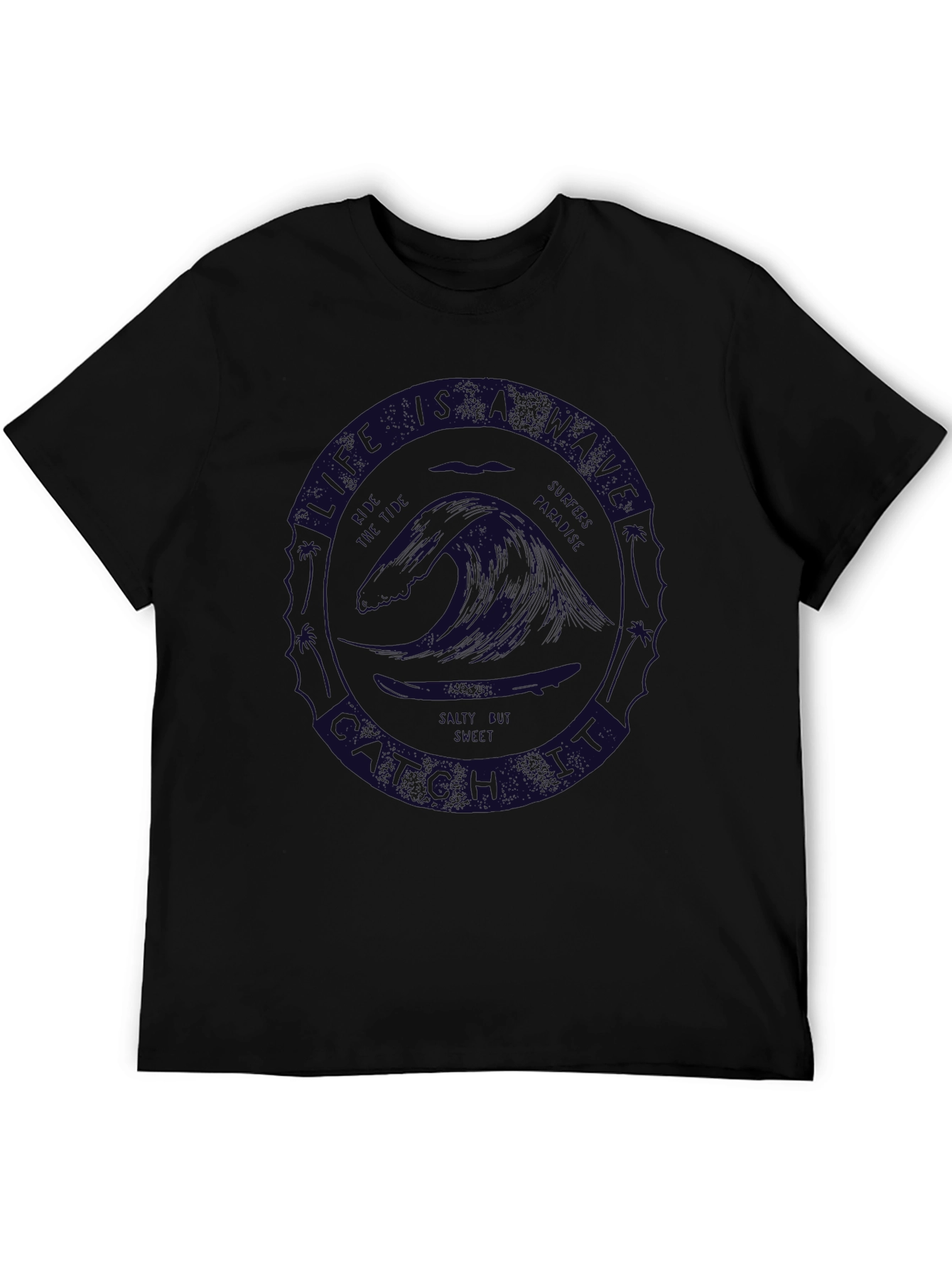 Life is a Beach T-Shirt Graphic Crew Neck