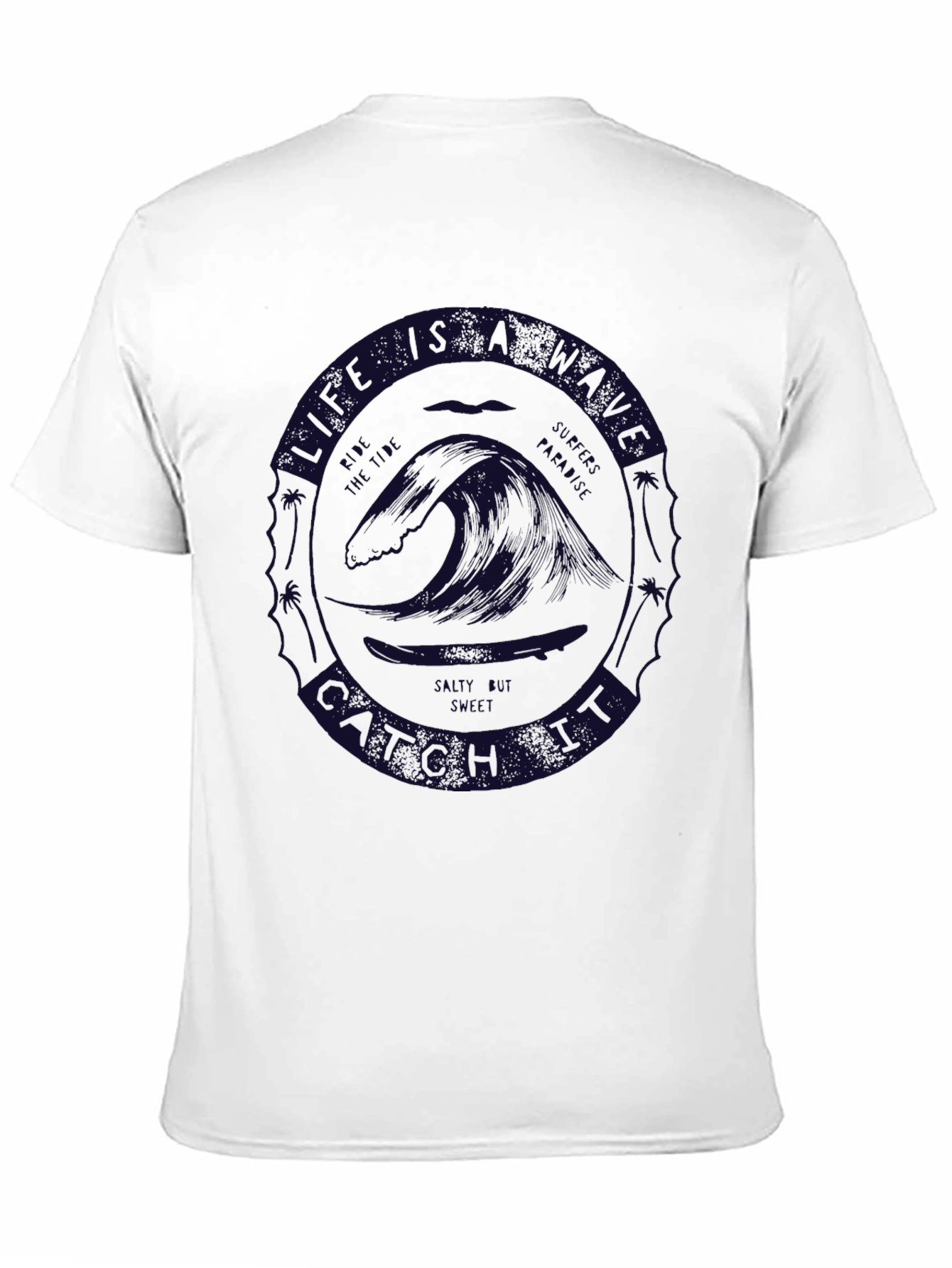 Life is a Beach T-Shirt Graphic Crew Neck