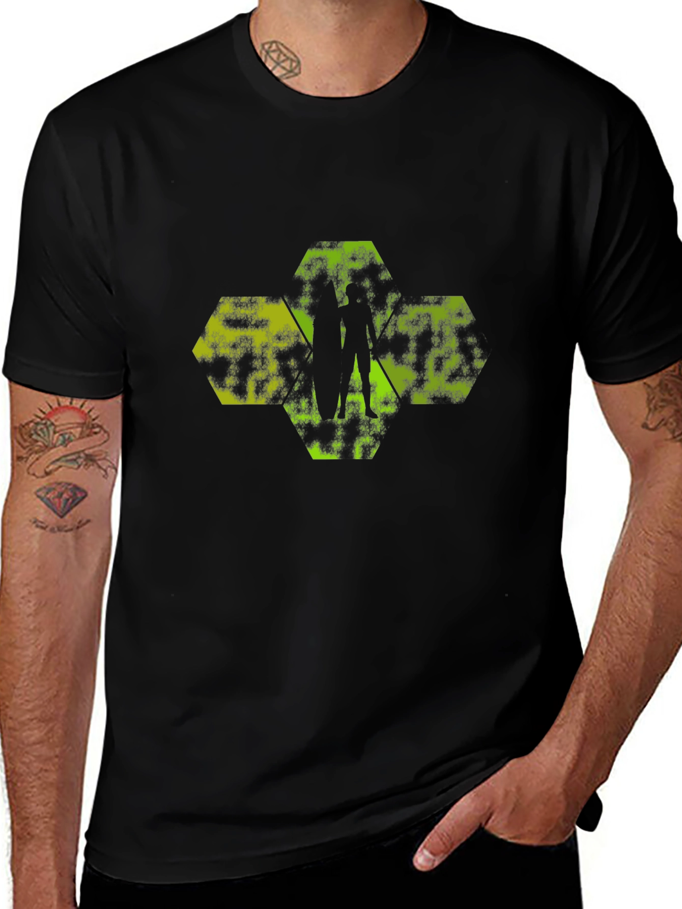 Geometric Silhouette Tee - Modern Graphic Print