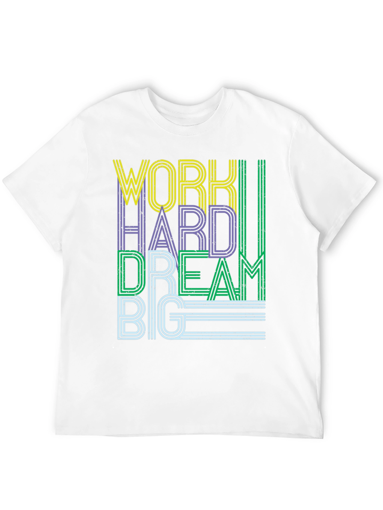 Work Hard Dream Big Graphic Tee - Black