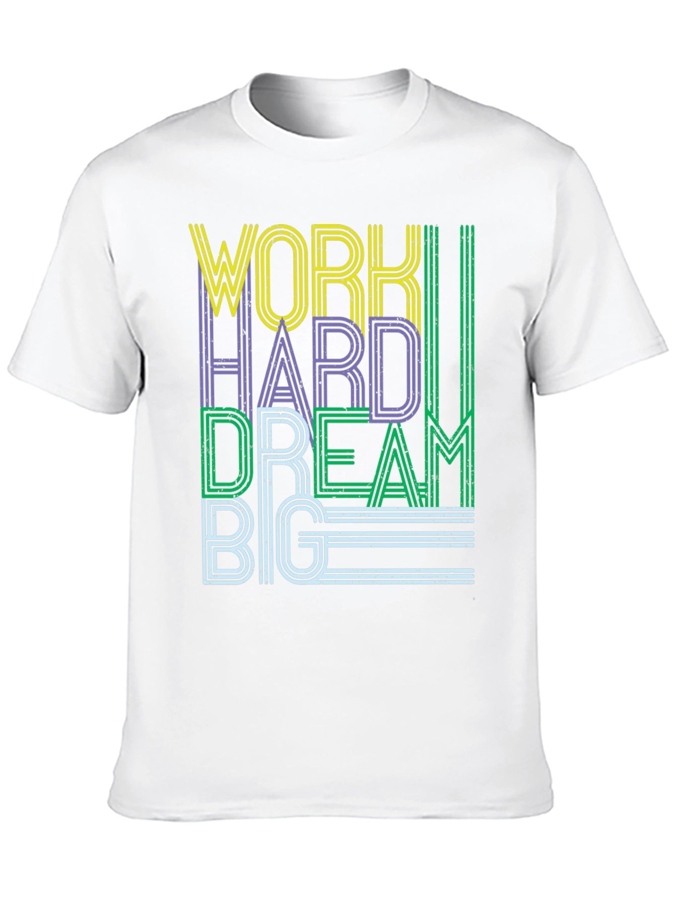 Work Hard Dream Big Graphic Tee - Black