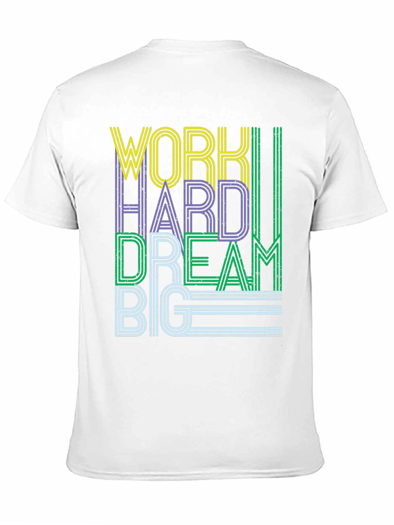 Work Hard Dream Big Graphic Tee - Black