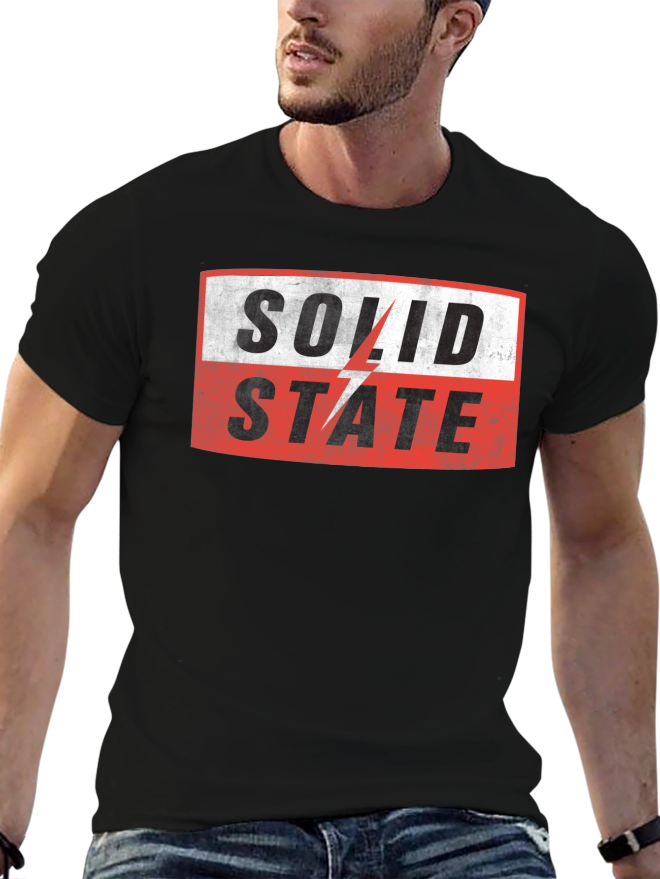 Solid State Graphic T-Shirt - Black