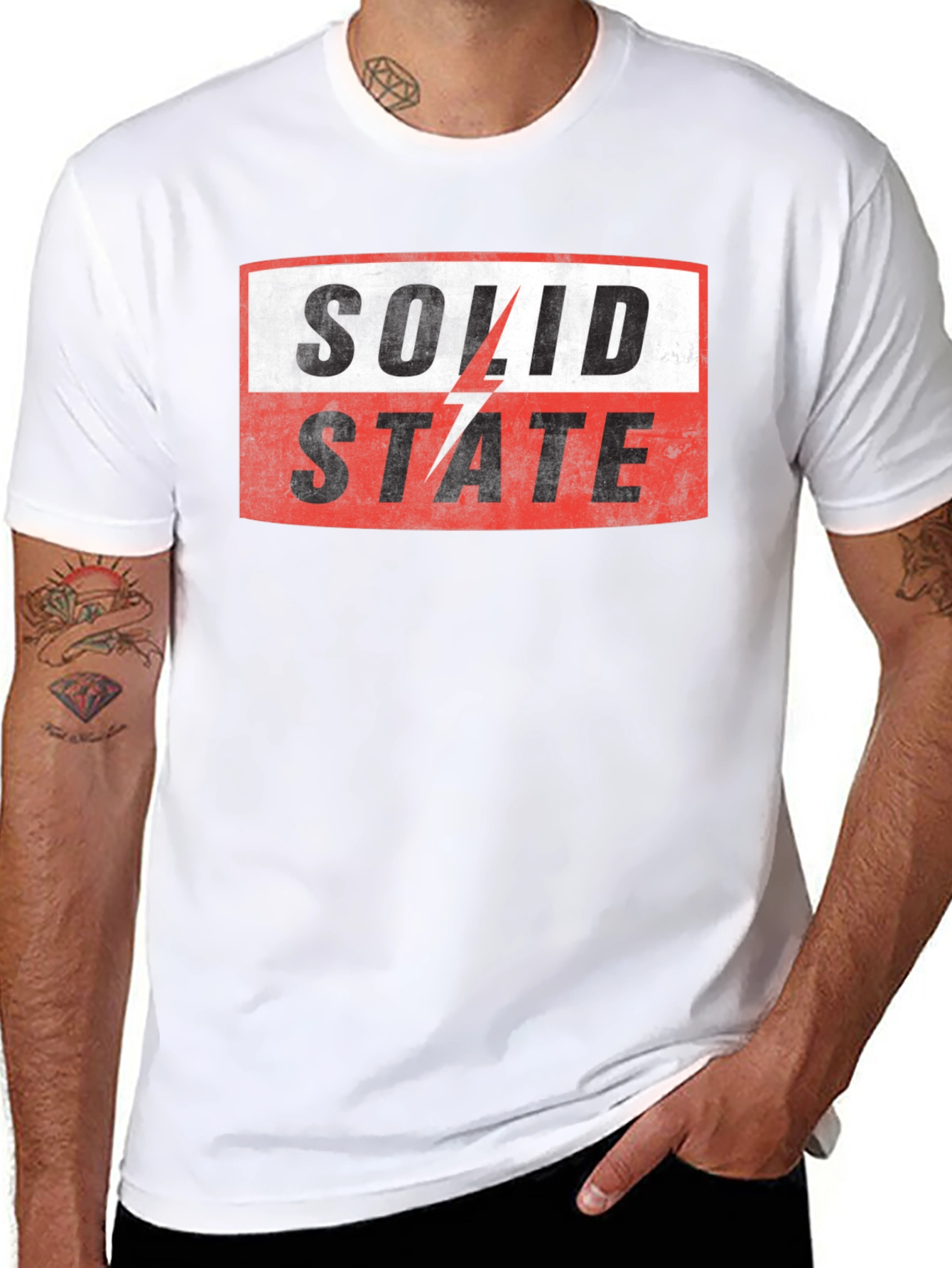 Solid State Graphic T-Shirt - Black