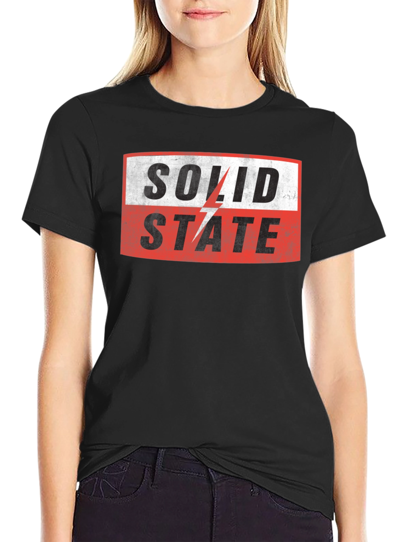 Solid State Graphic T-Shirt - Black