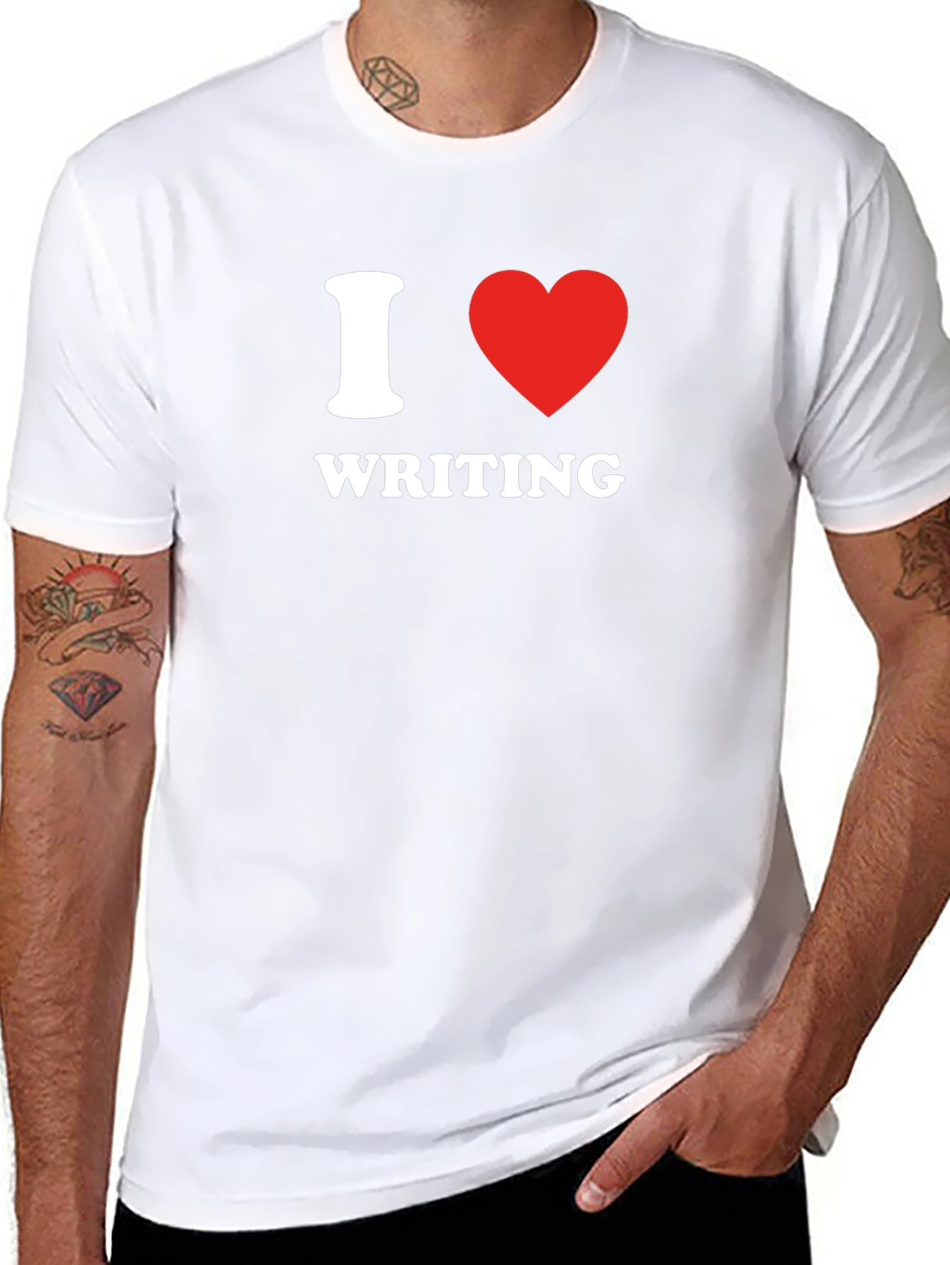 I Heart Writing T-Shirt - Writers Tee
