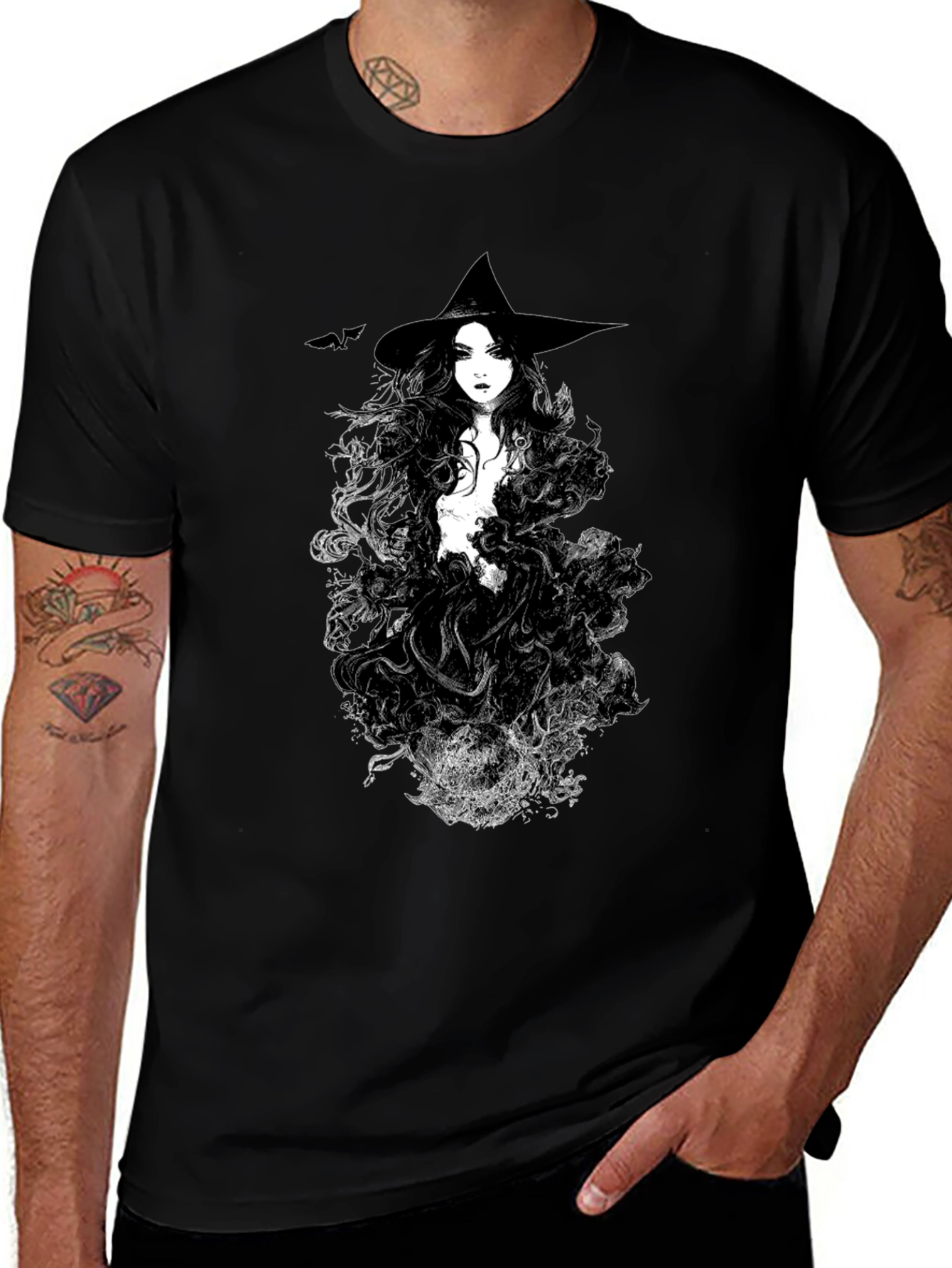 Witch Graphic Black T-Shirt