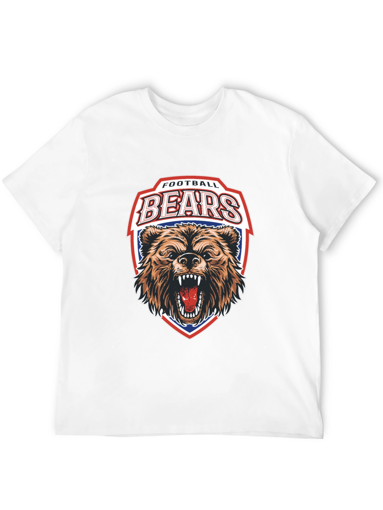 Football Bears Graphic T-Shirt - Sporty Fan Apparel