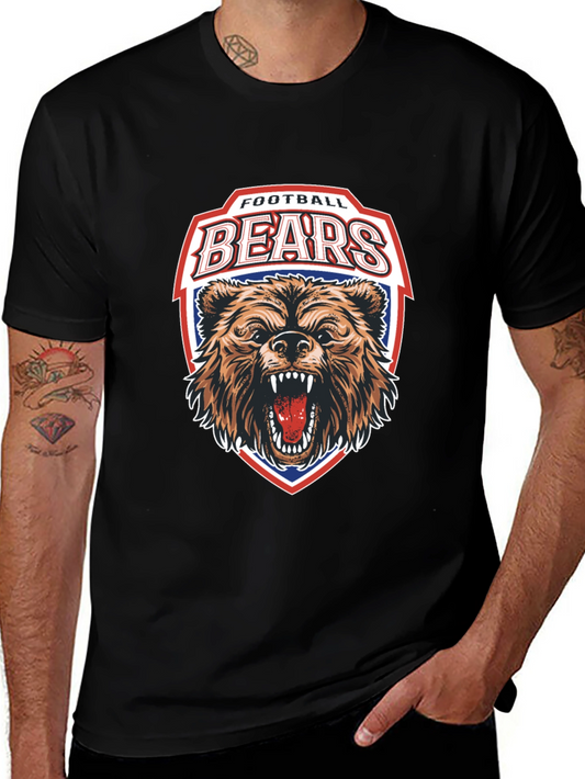 Football Bears Graphic T-Shirt - Sporty Fan Apparel