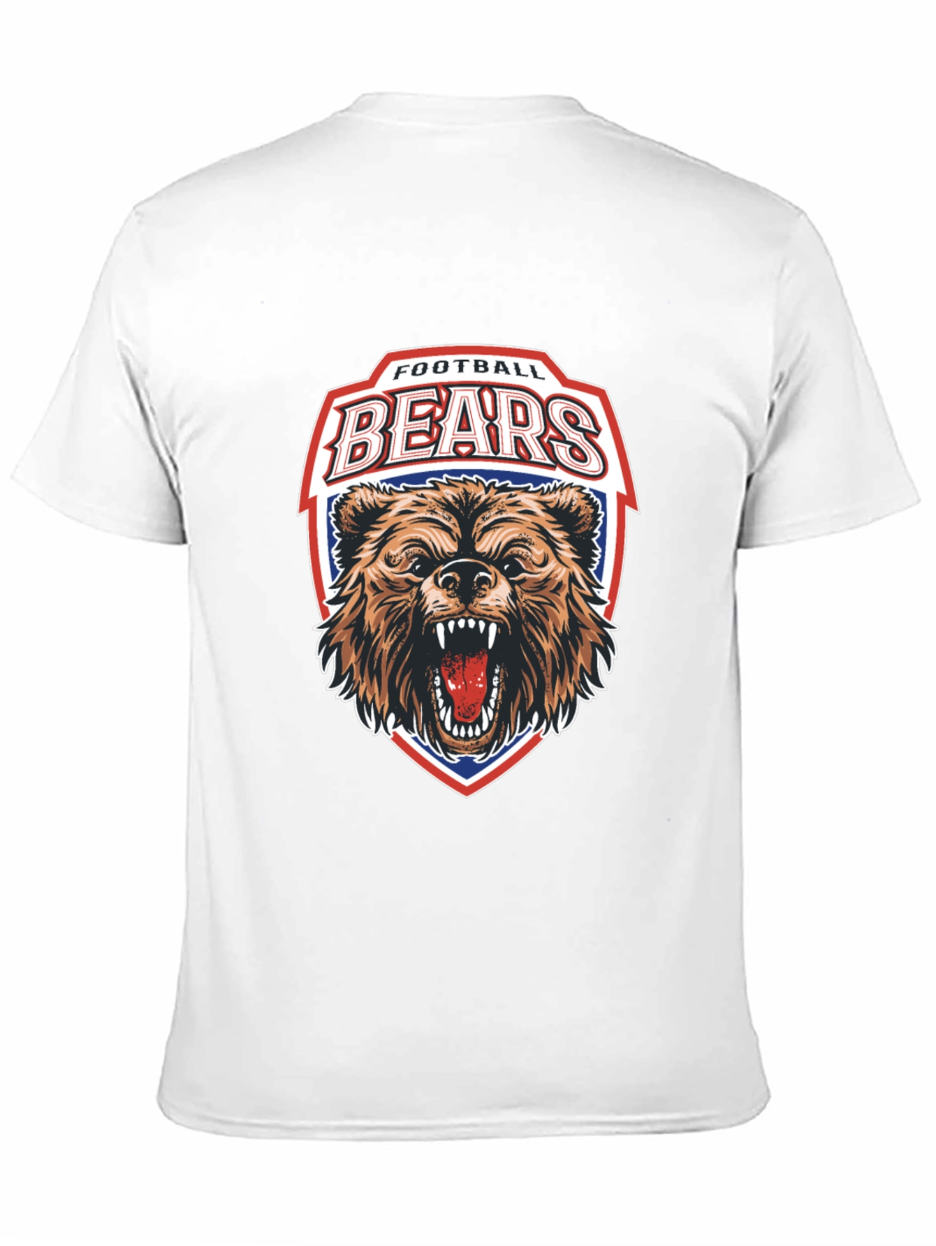 Football Bears Graphic T-Shirt - Sporty Fan Apparel
